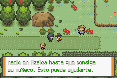 Zane ofrece ayuda para recuperar el Poké Muñeco del niño en la Ruta 33